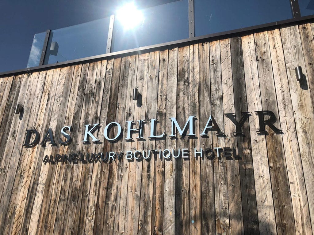 Referenz - Leuchtelement, Hotel Kohlmayr, Obertauern